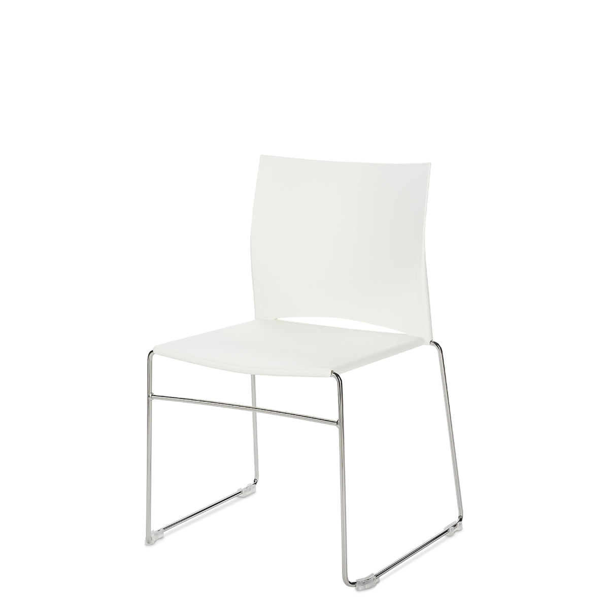 Connection Office Xpresso Stackable Chairs Set of Four White