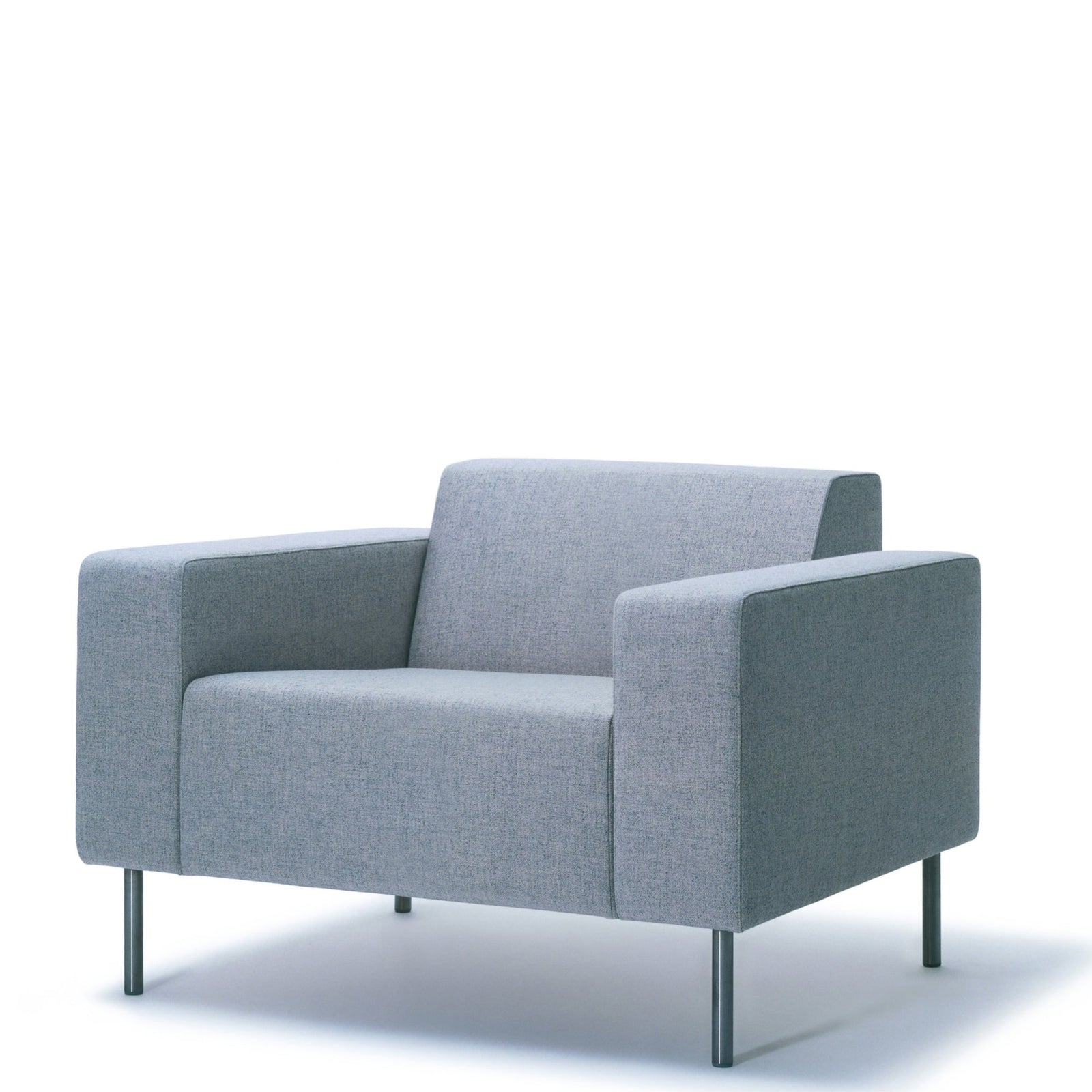 HM18 Origin Armchair - Brushed Stainless Steel Legs