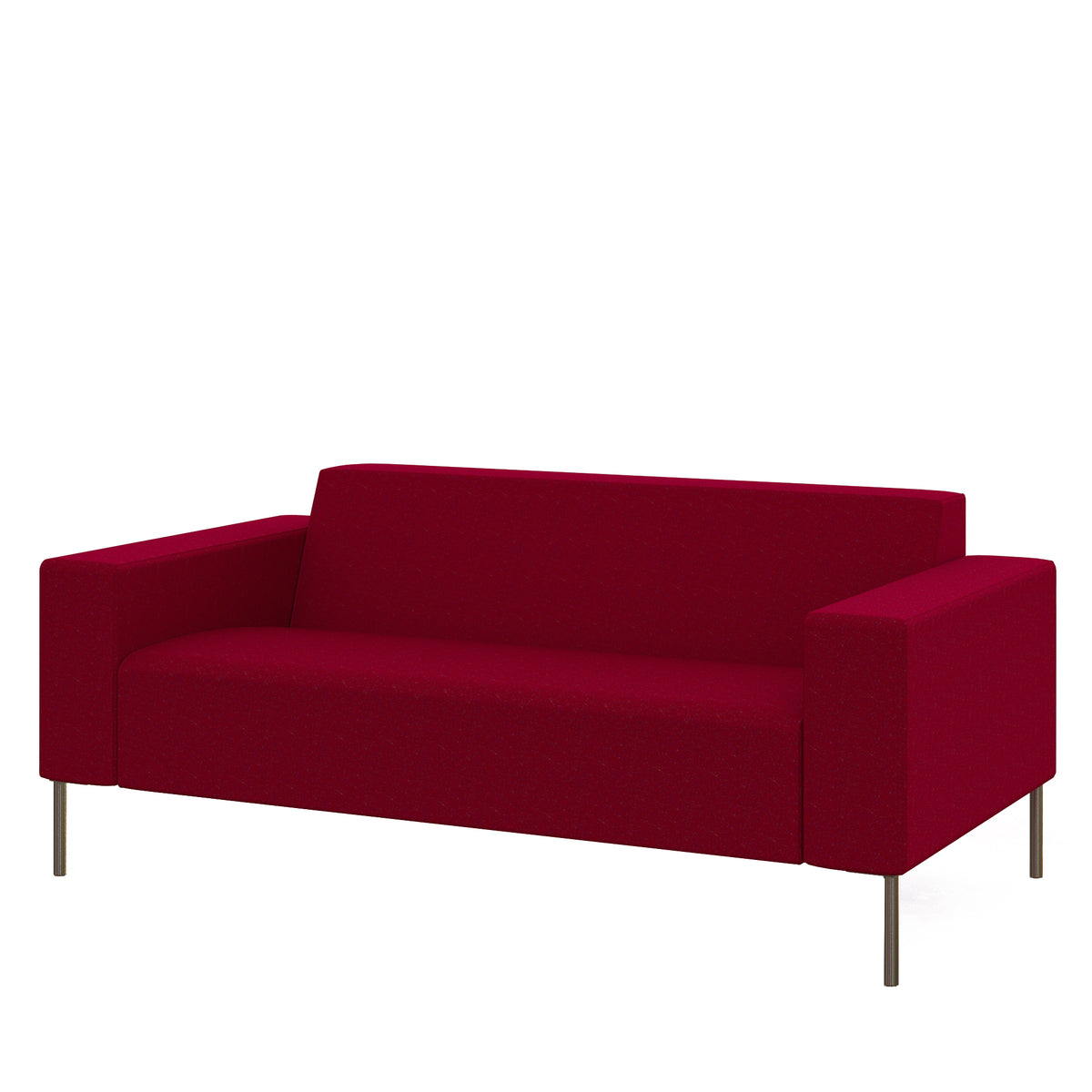 Hitch Mylius Office HM18 Kilburn Origin Two Seat Sofa with Brushed Stainless Steel Legs
