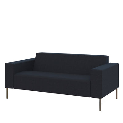 Hitch Mylius Office HM18 Tower Origin Two Seat Sofa with Brushed Stainless Steel Legs