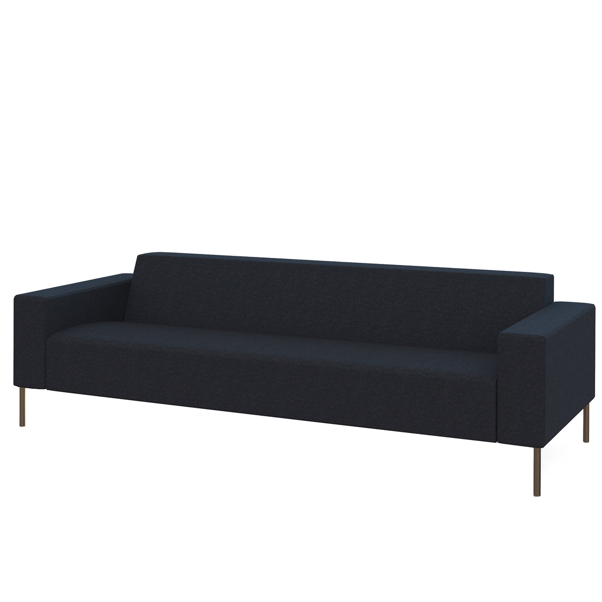 Hitch Mylius HM18 Origin Three Seat Sofa Brushed Stainless Steel Legs Tower